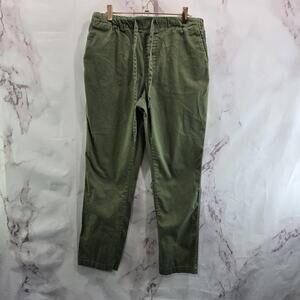 Wildfang Pants Womens Medium Green High Rise Utility Cropped Shop Mechanic